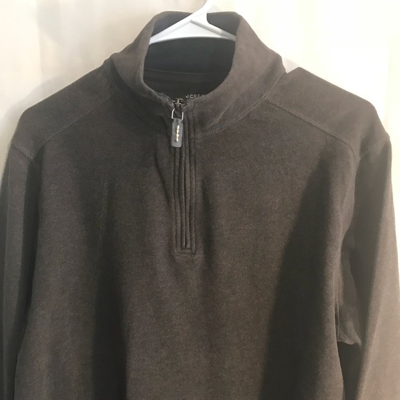 J. Crew Brown Pullover Small 100% Cotton - Picture 2 of 7